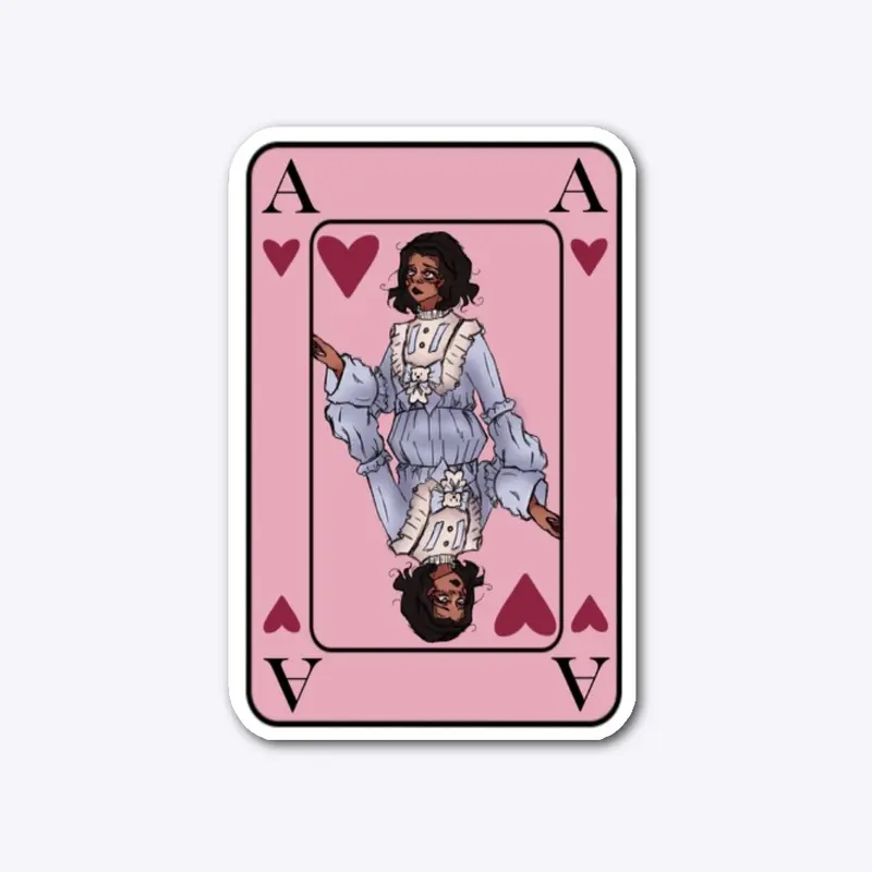 Alice Card Sticker 