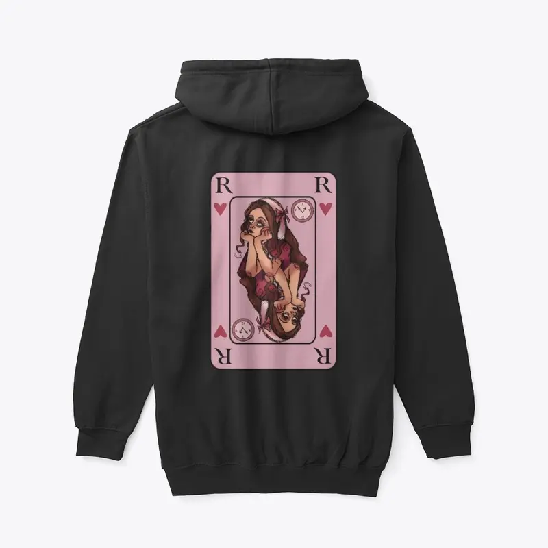 White Rabbit Card Zip Hoodie