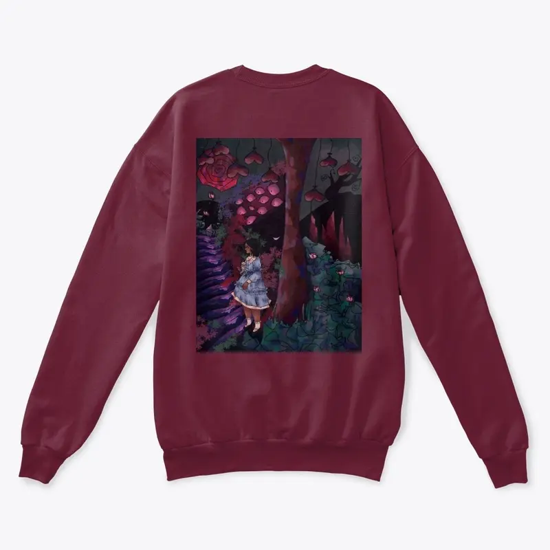 Alice in Wonderland Crewneck Dark Colors